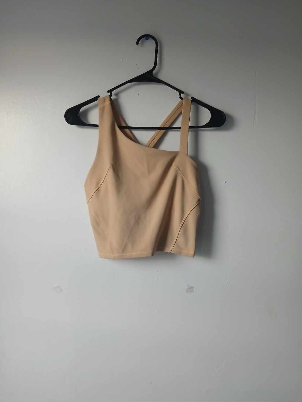 lululemon athletica Nude Asymmetric Crop Top